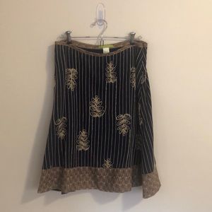 Embroidered  Aline Skirt